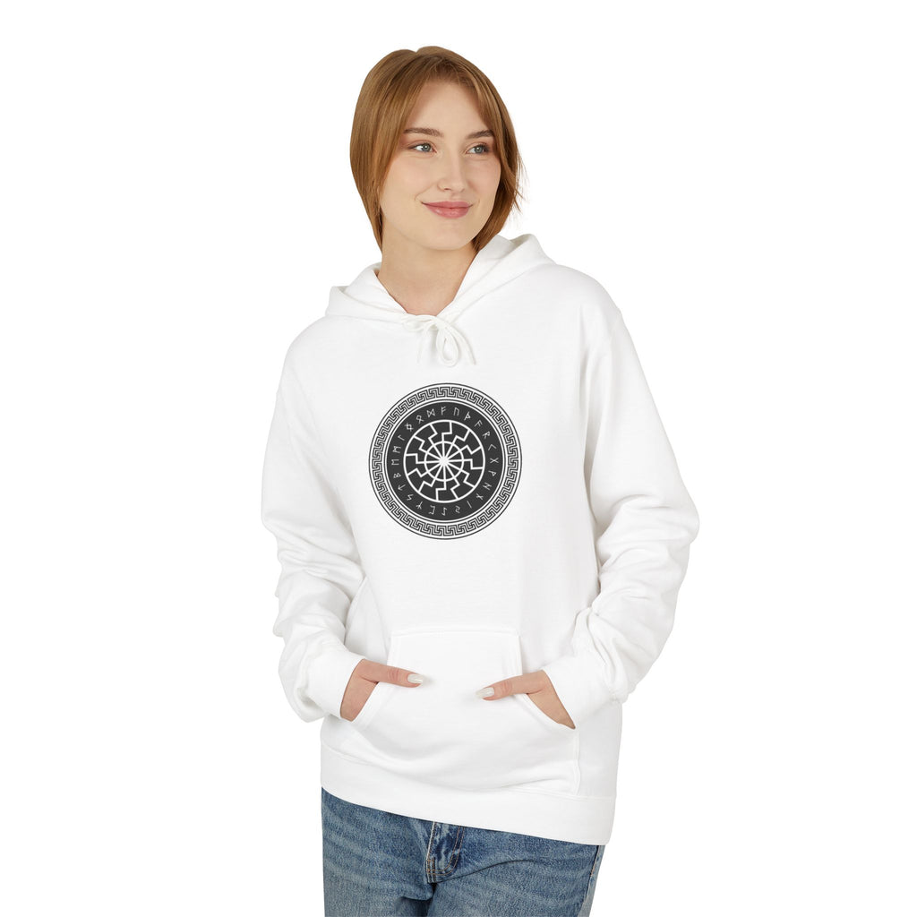 A Symbol of Luck in Norse Culture-Hoodie — Geometric Spiritual Graphic