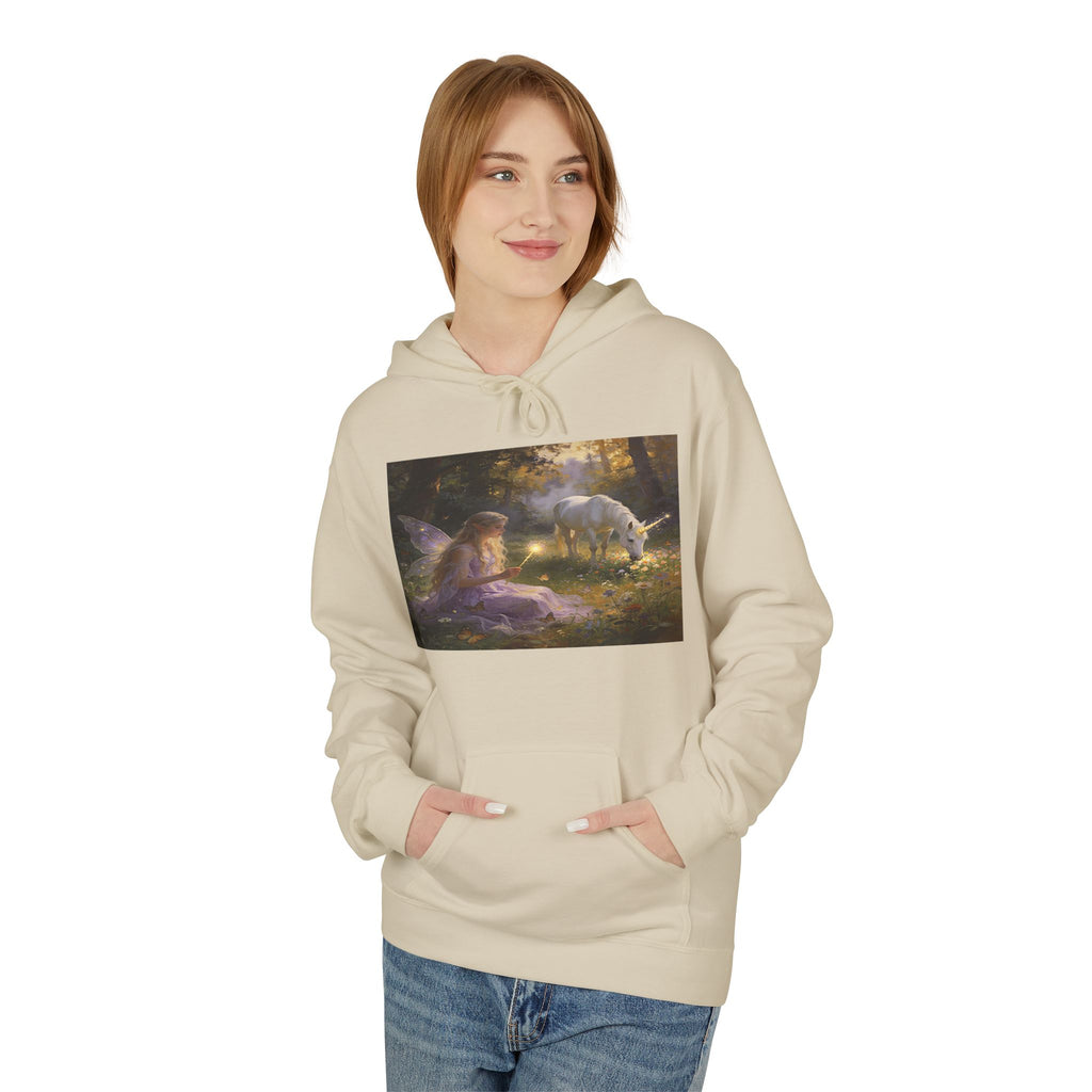 Mystical Unicorn Forest Hoodie — Ethereal Fantasy Art Pullover