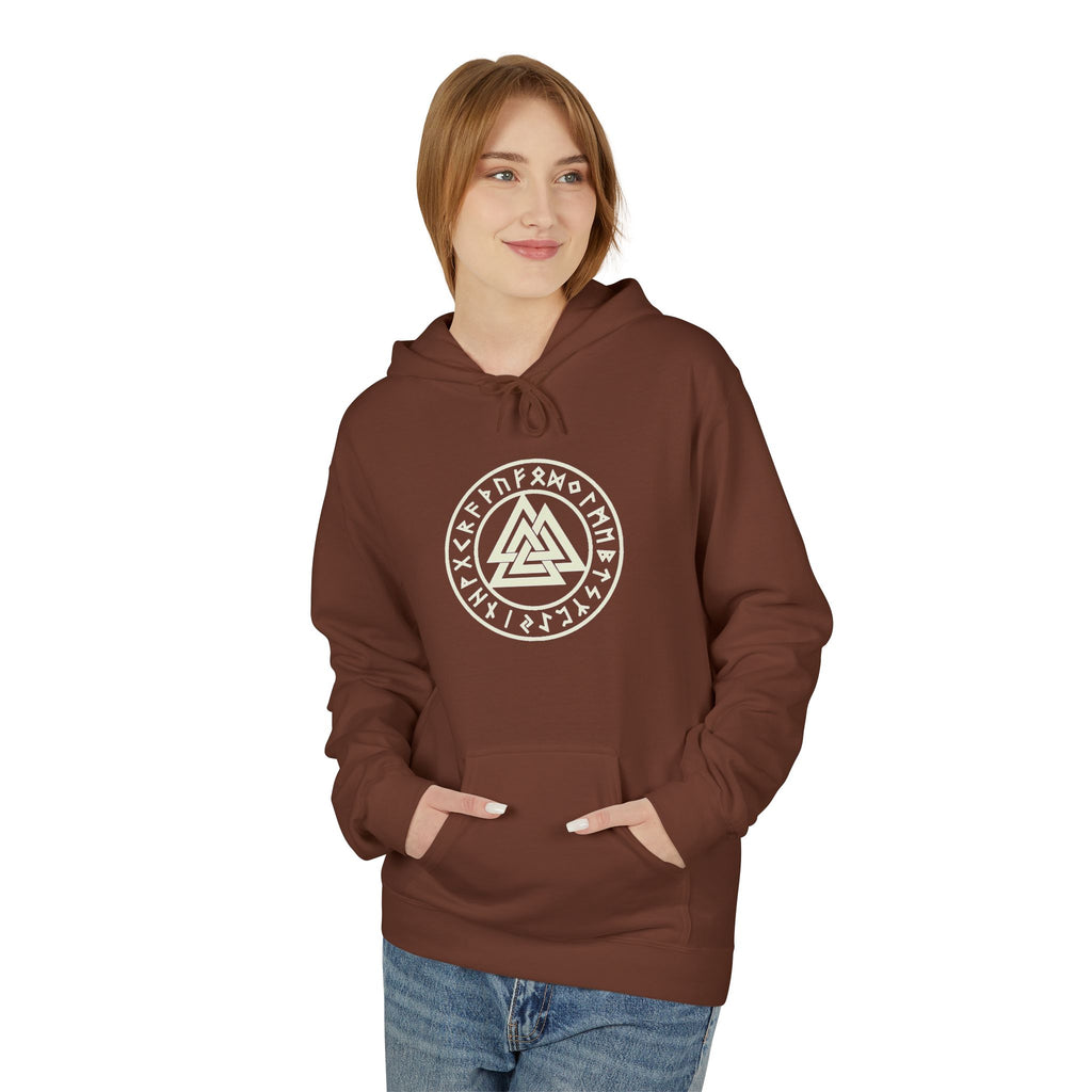 Viking  Rune Hoodie — Valknut Rune  — Norse Viking Symbol for the slain warrior