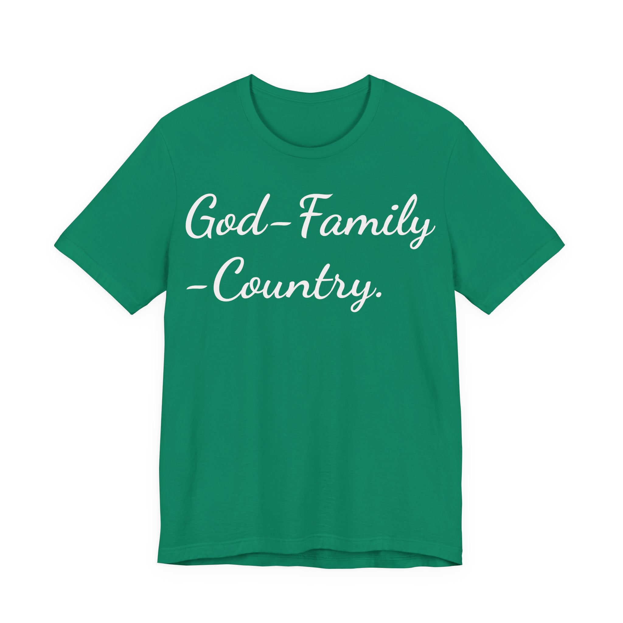 God • Family • Country T-Shirt — Patriotic Faith & Family Tee