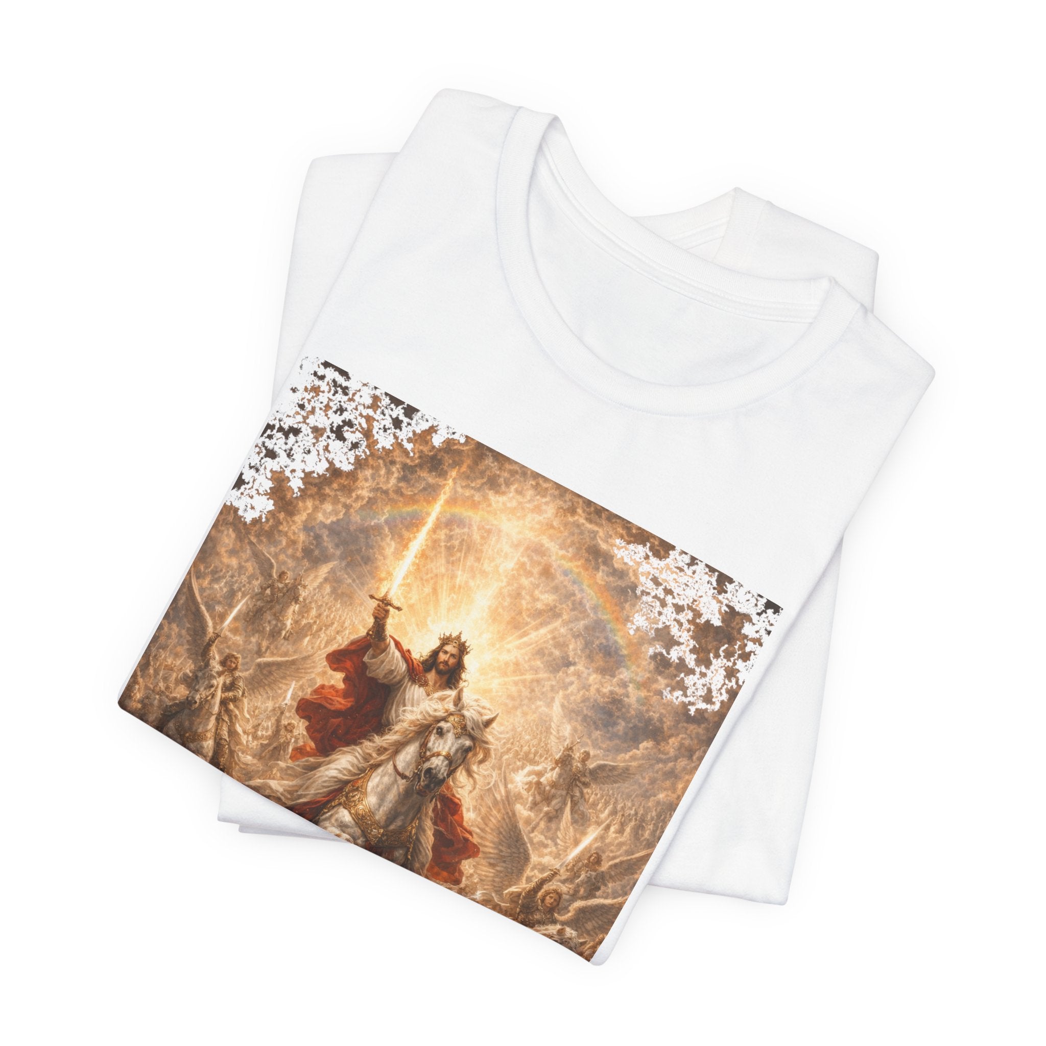 Revelation 19:11-21 Christian Jesus on White Horse T‑Shirt — Resurrection / Second Coming Graphic Tee Revelation