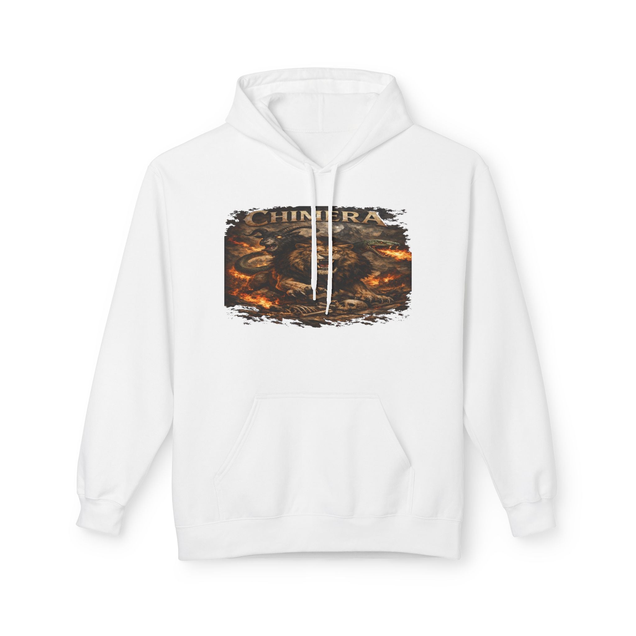 Chimera is a fearsome hybrid creature Hoodie — Fiery Serpent Graphic Pullover