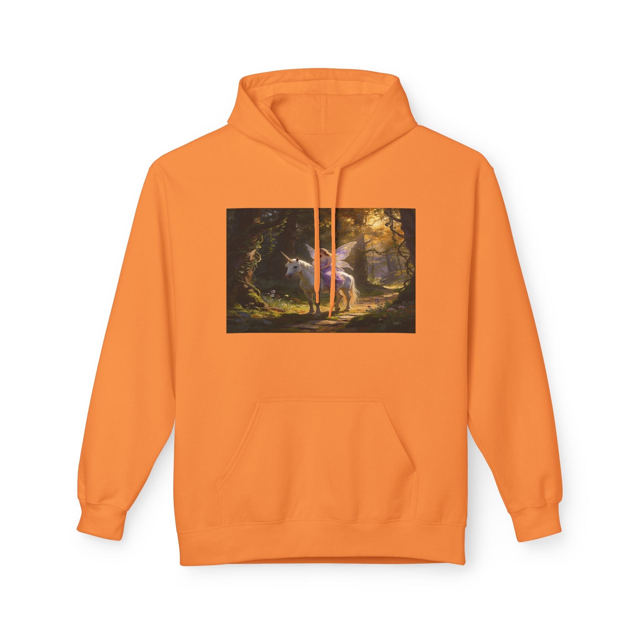 Unocron Forest Pathway Hoodie — Mystical Woodland Sunset Sweatshirt