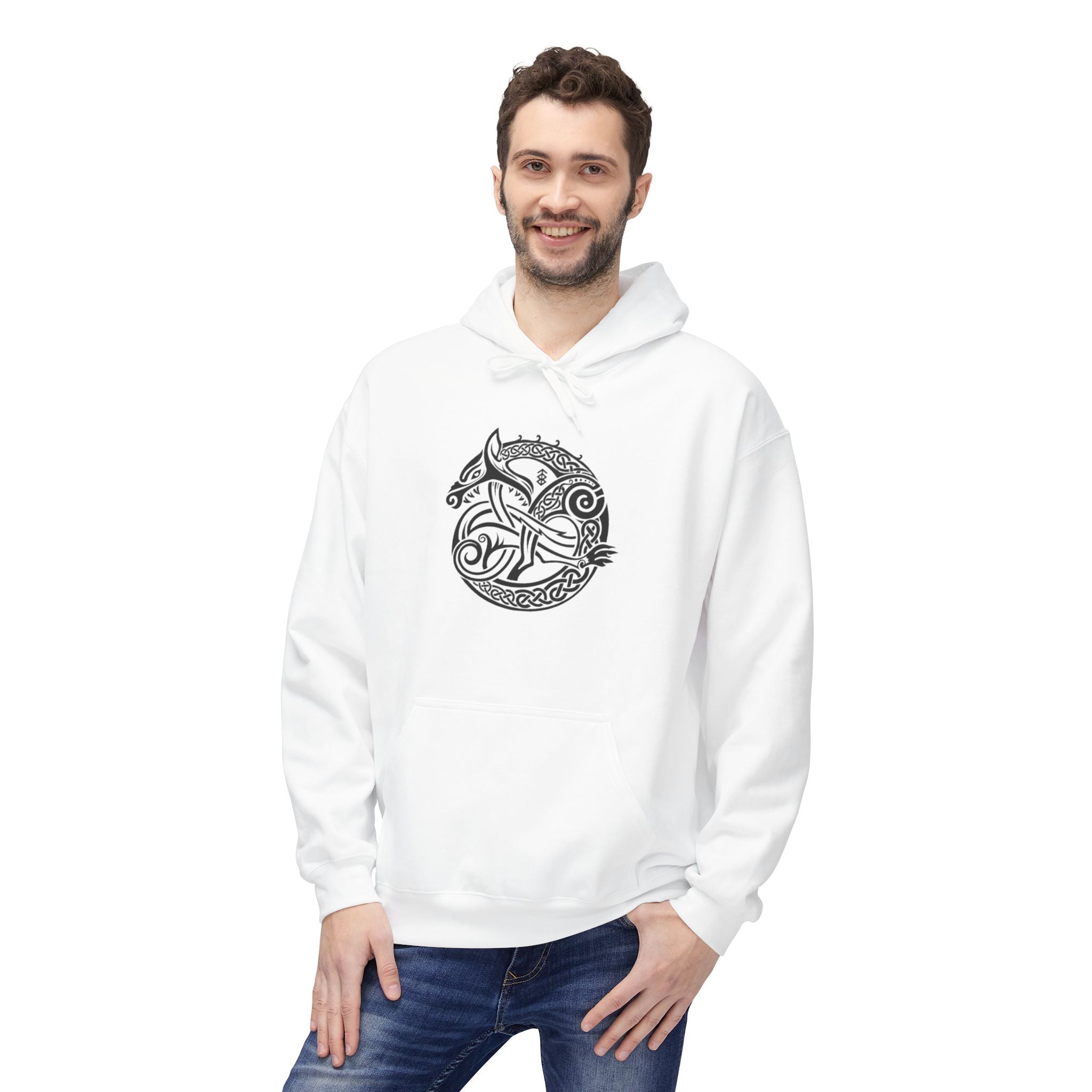 Celtic Wolf Knot Hoodie — The Wolf – A Symbol of Power, Destruction, and Loyalty