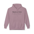 Matthew 6:21 Hoodie — "For where your treasure is" Christian Scripture Pullover