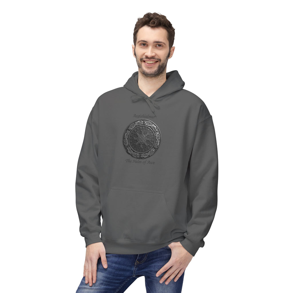 Aegishjalmur The Helm of Awe and Terror – Viking Symbols of protection Hoodie —