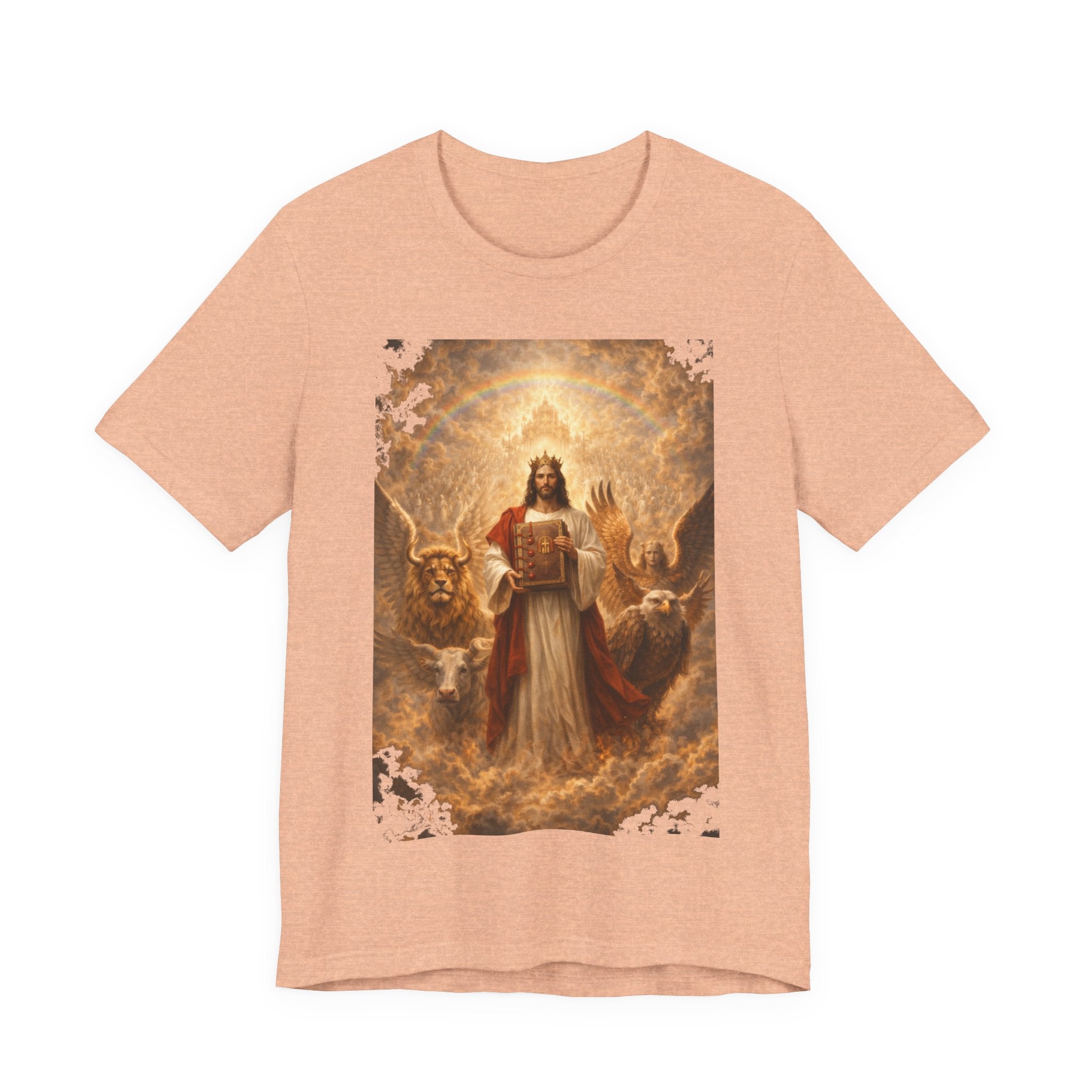 Jesus Christ The Lamb of God-Book of Judgment —  Religious T‑Shirt(Revelation 5:5-7)