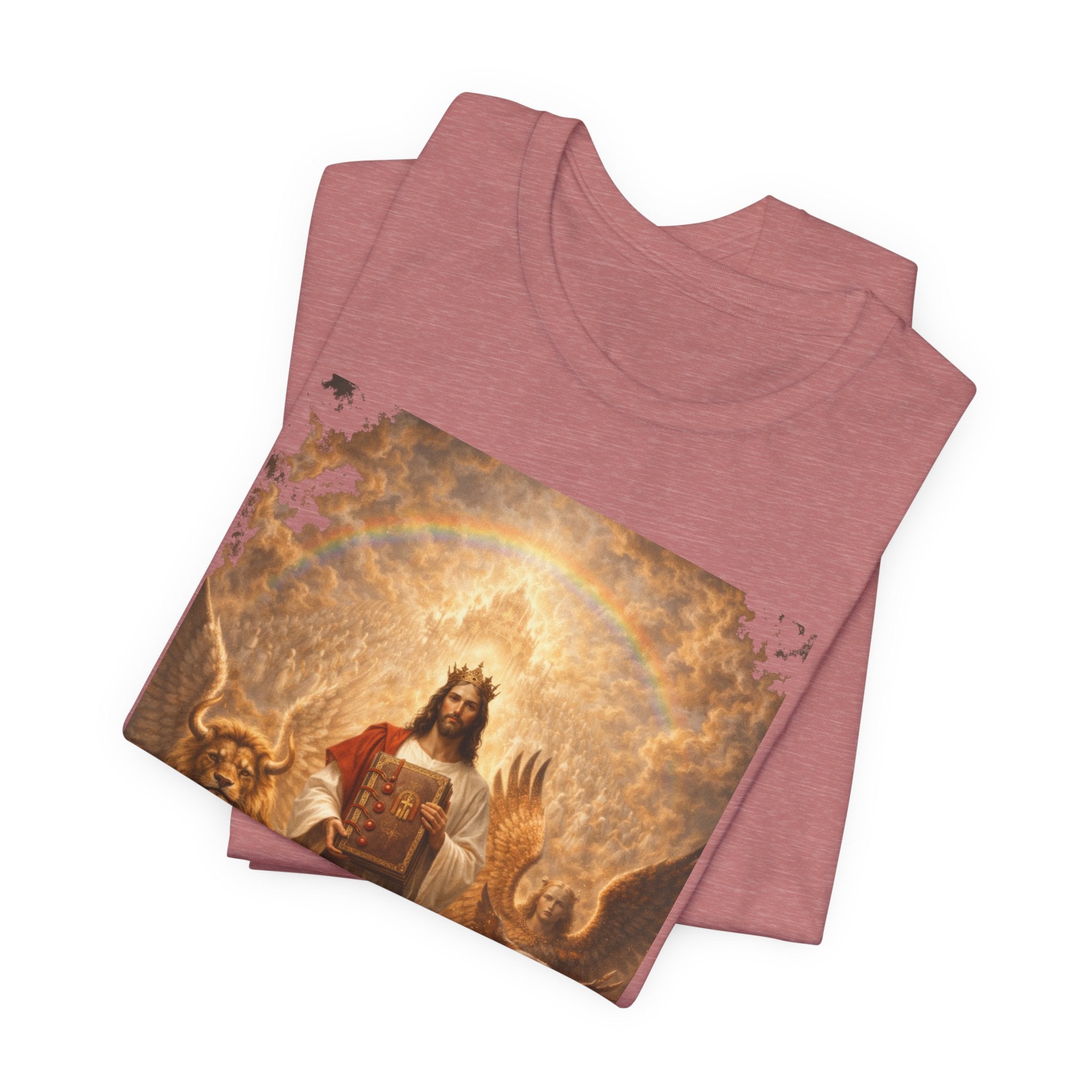 Jesus Christ The Lamb of God-Book of Judgment —  Religious T‑Shirt(Revelation 5:5-7)