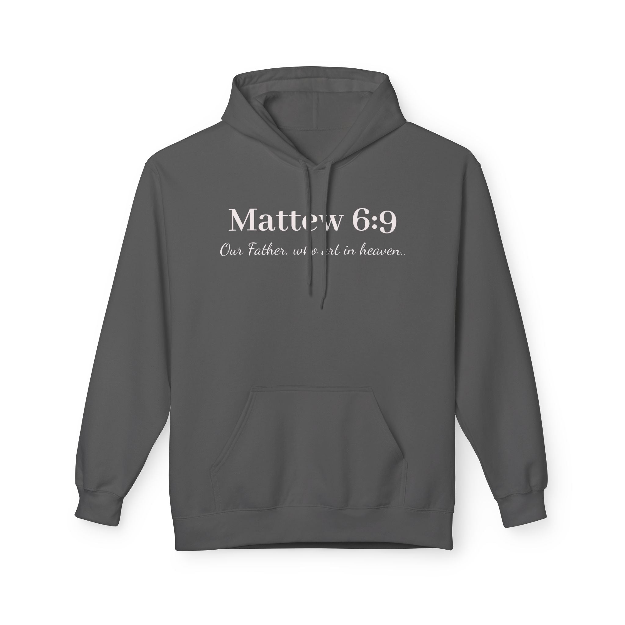 Matthew 6:9 Scripture Hoodie — "Our Father, who art in heaven" Religious Pullover