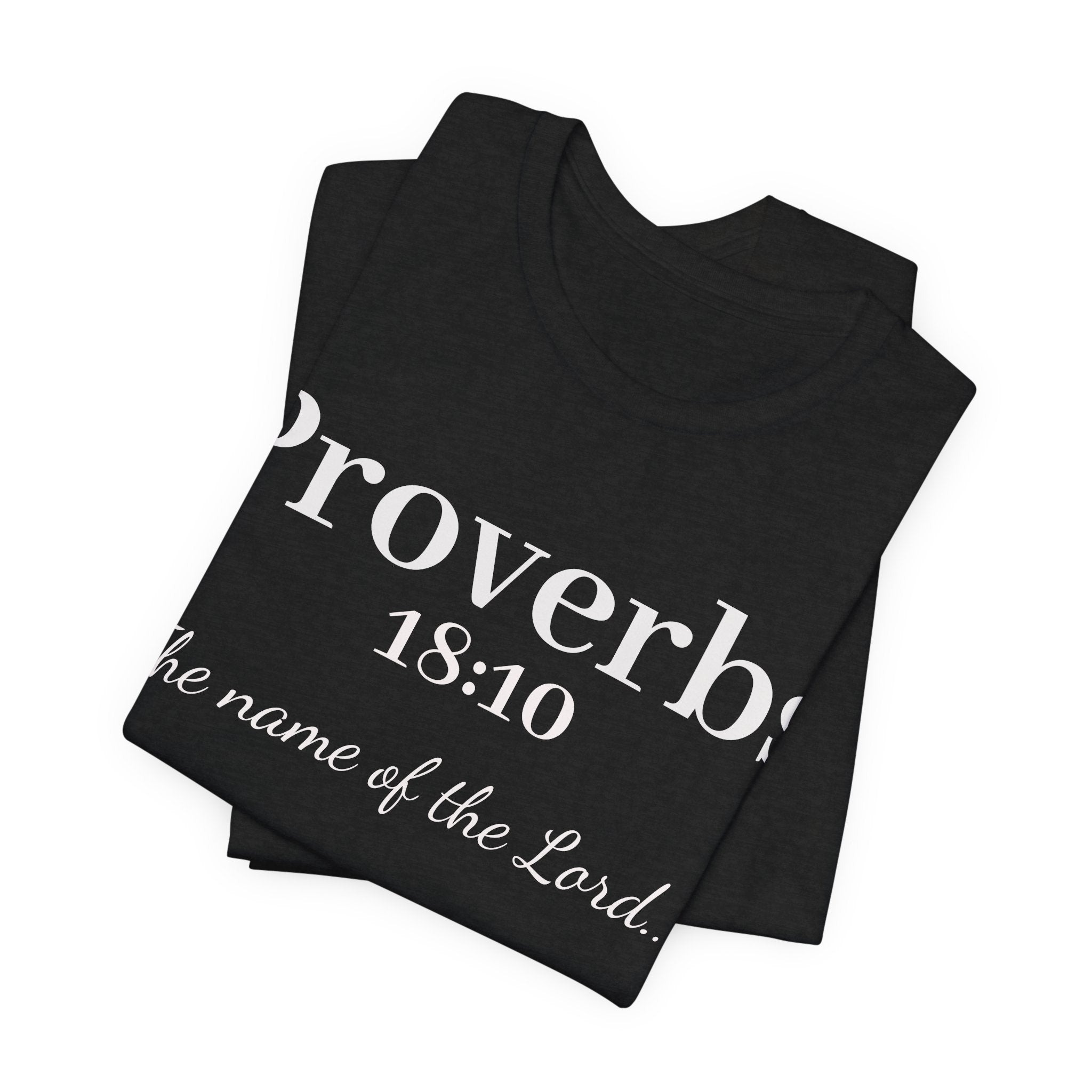 Proverbs 18:10 "The Name of the Lord" T-Shirt