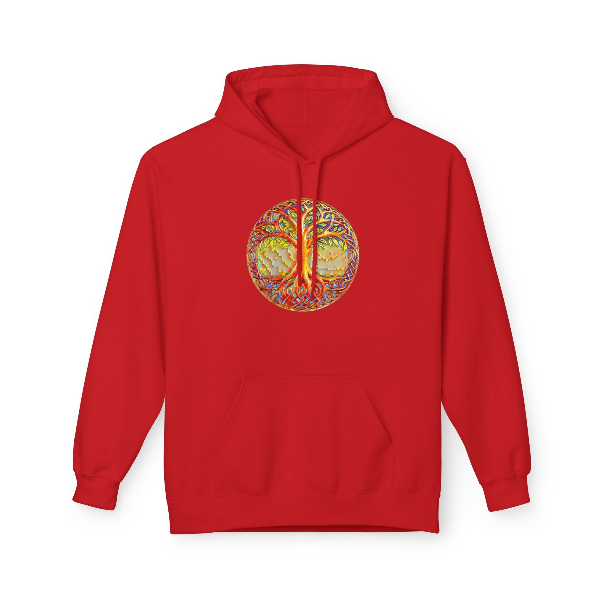 Yggdrasil, the Tree of Life, Cotton Hoodie — Tropical Vibes Graphic Hoodie