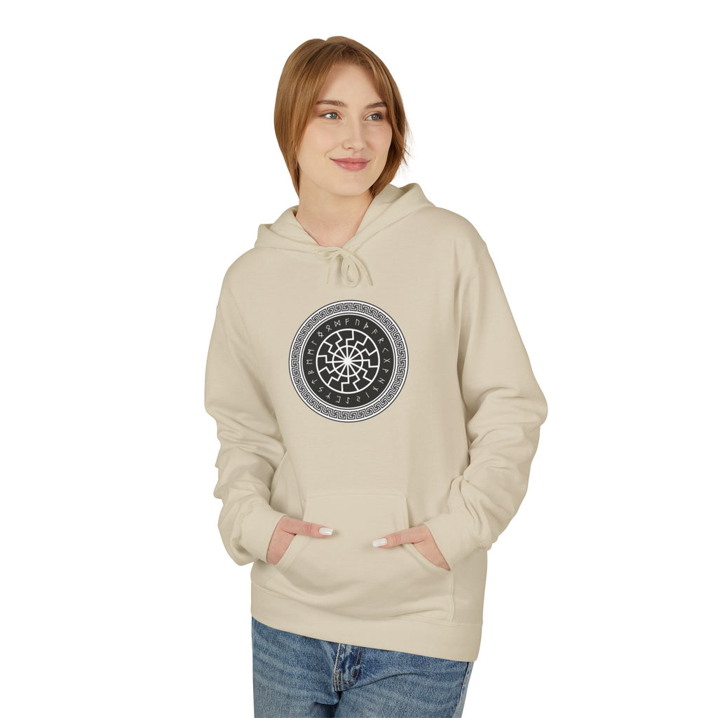 A Symbol of Luck in Norse Culture-Hoodie — Geometric Spiritual Graphic