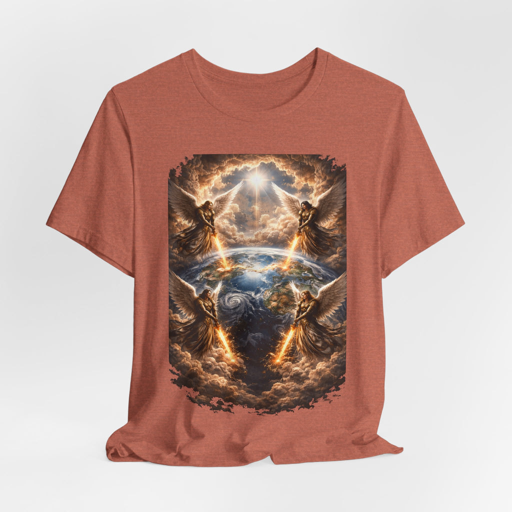Revelation 7:1 T-Shirt — Heavenly Angel Wings Graphic Tee