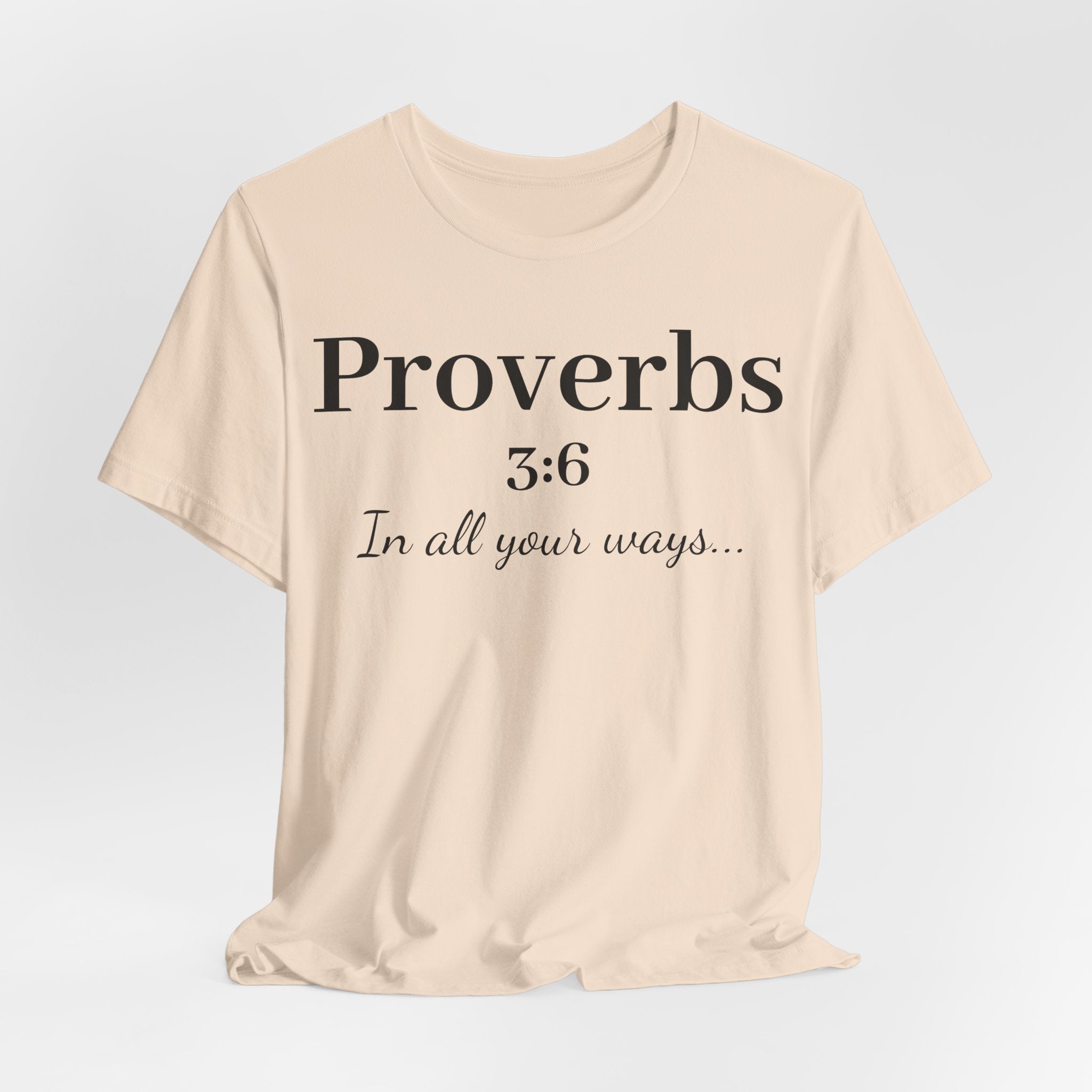 Proverbs 3:6 Faith T‑Shirt — "In All Your Ways" Christian Tee