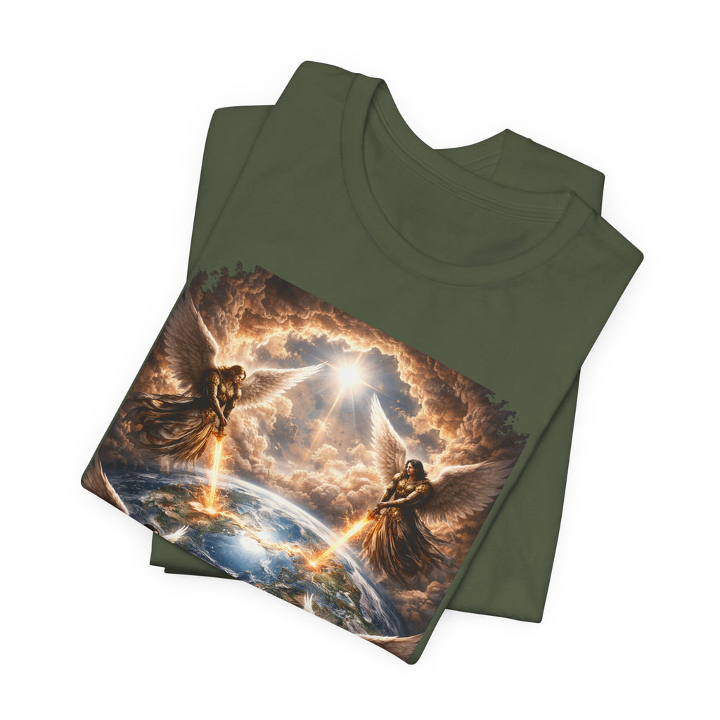Revelation 7:1 T-Shirt — Heavenly Angel Wings Graphic Tee