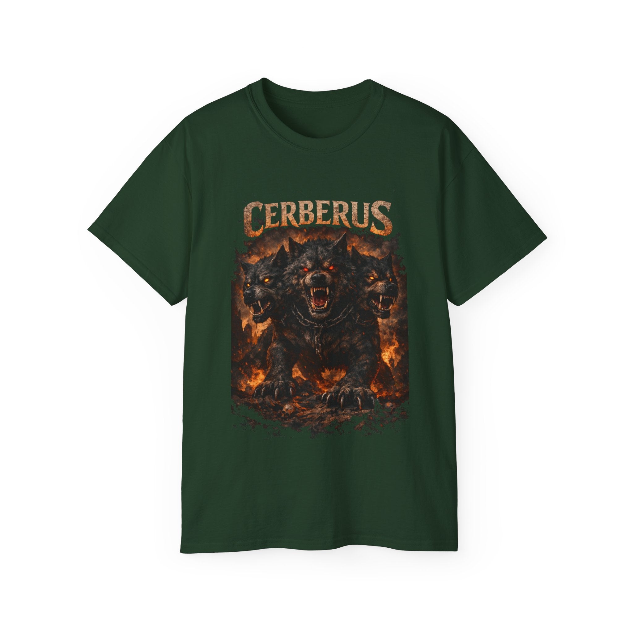 Cerberus from Greek mythology, known as the guardian of the Underworld-cotton T shirt