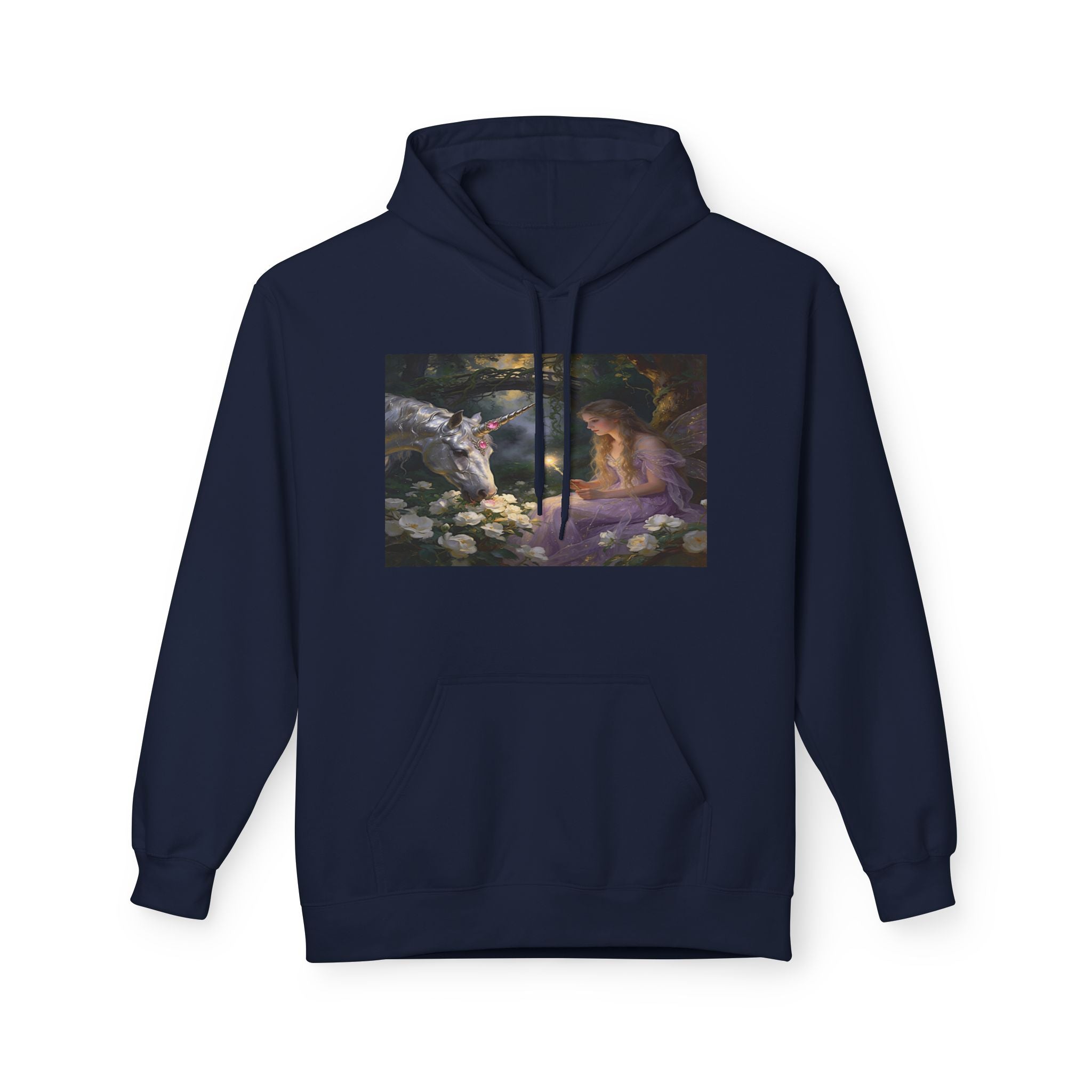 Fairy and Unicron cotton Hoodie — Vintage Painting Pullover