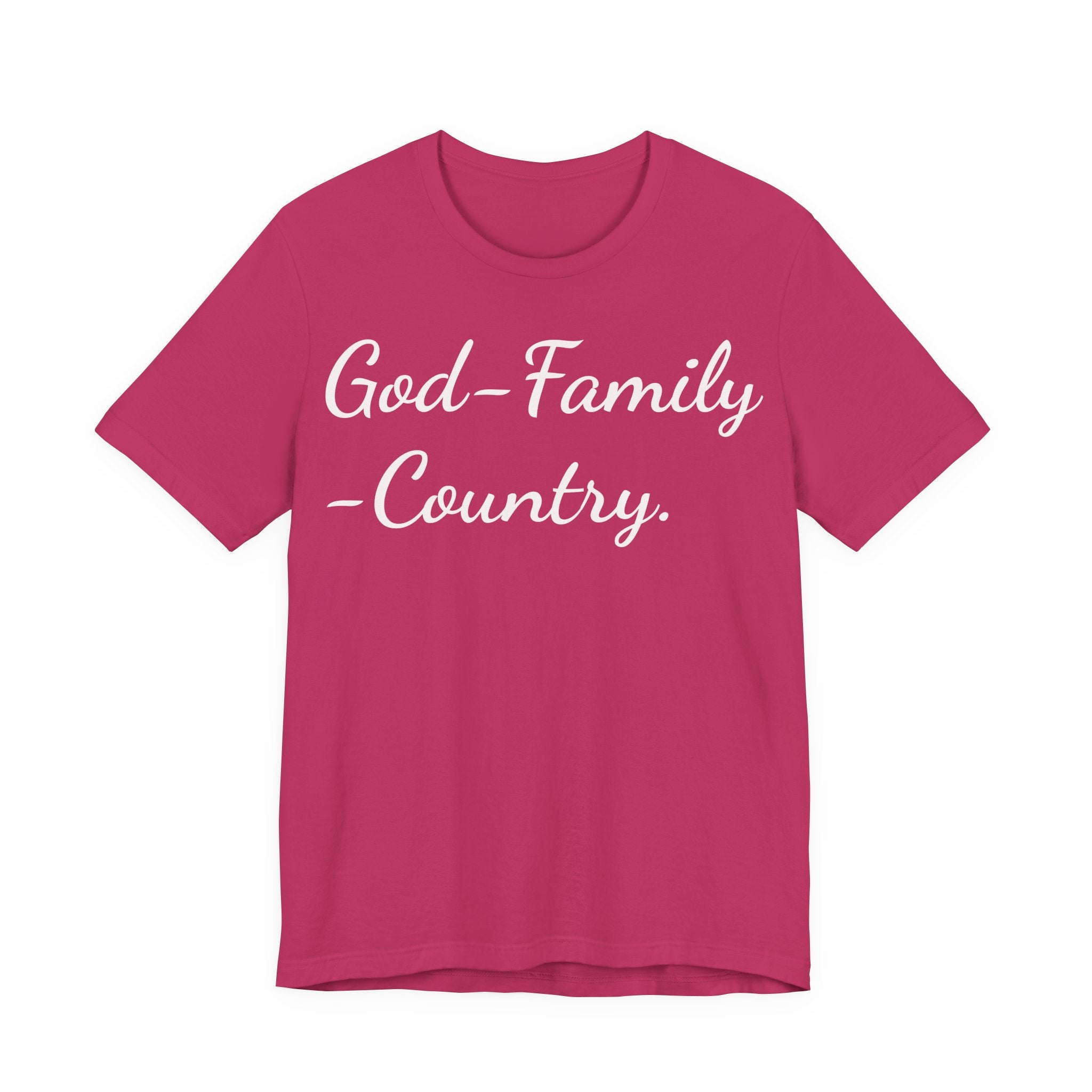 God • Family • Country T-Shirt — Patriotic Faith & Family Tee