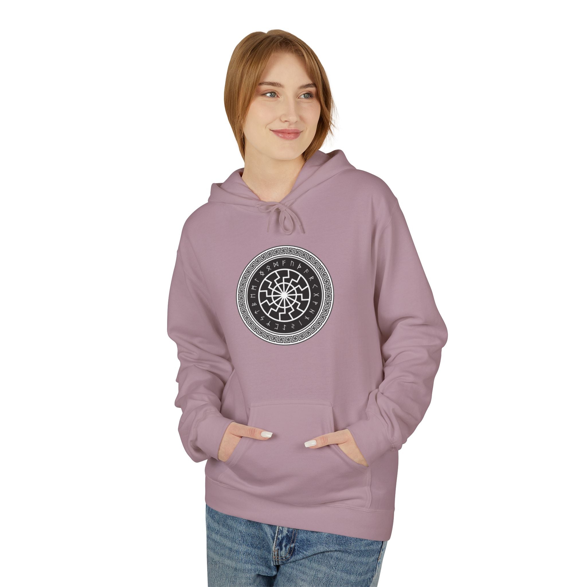 A Symbol of Luck in Norse Culture-Hoodie — Geometric Spiritual Graphic