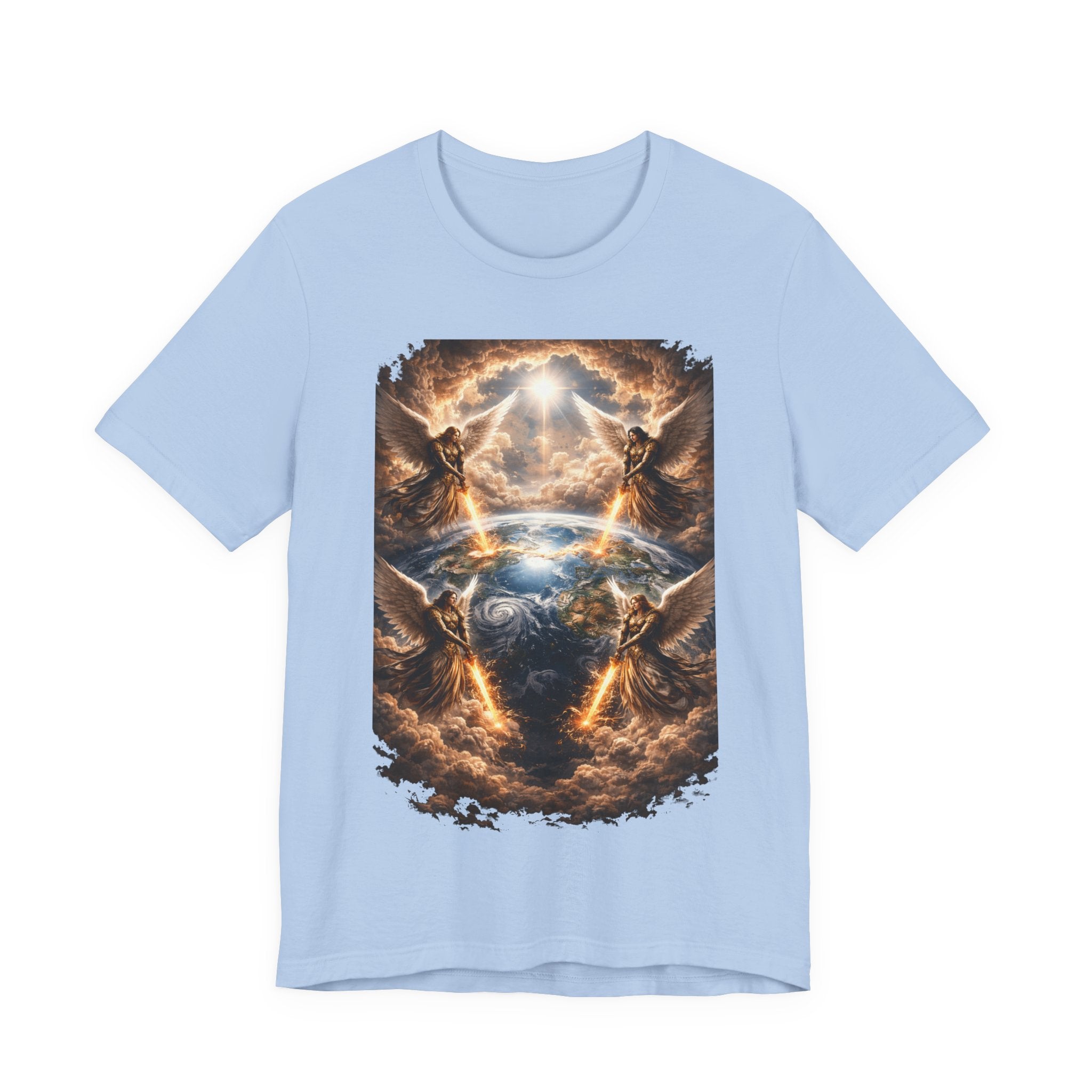 Revelation 7:1 T-Shirt — Heavenly Angel Wings Graphic Tee