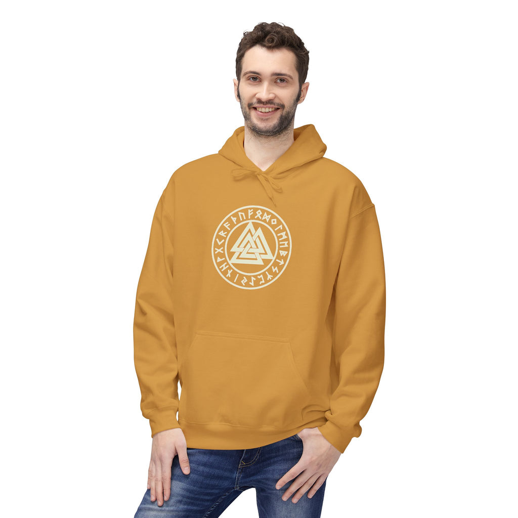 Viking  Rune Hoodie — Valknut Rune  — Norse Viking Symbol for the slain warrior