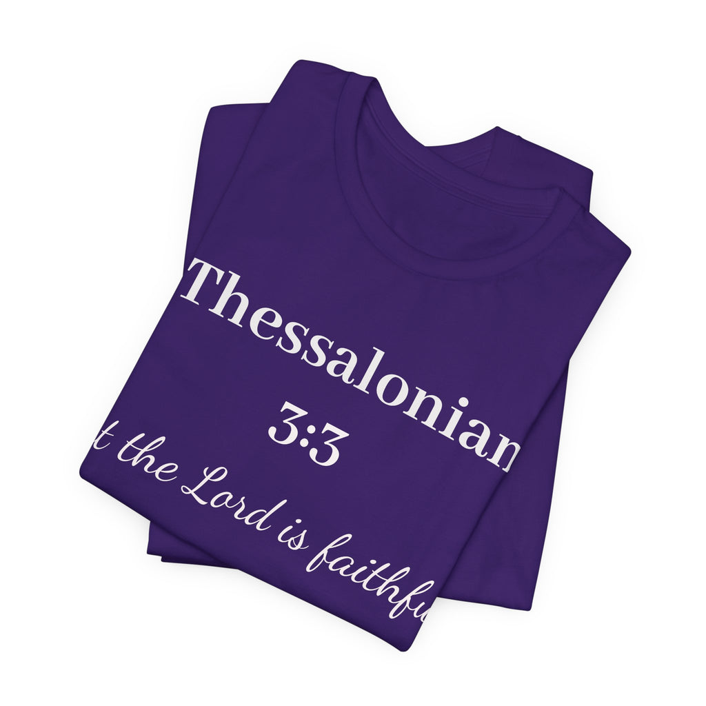 2 Thessalonians 3:3 Faithful Lord Christian T-Shirt — Bible Verse Tee