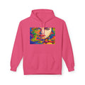Psychedelic Portrait Hoodie — Colorful Abstract Face Art Sweatshirt
