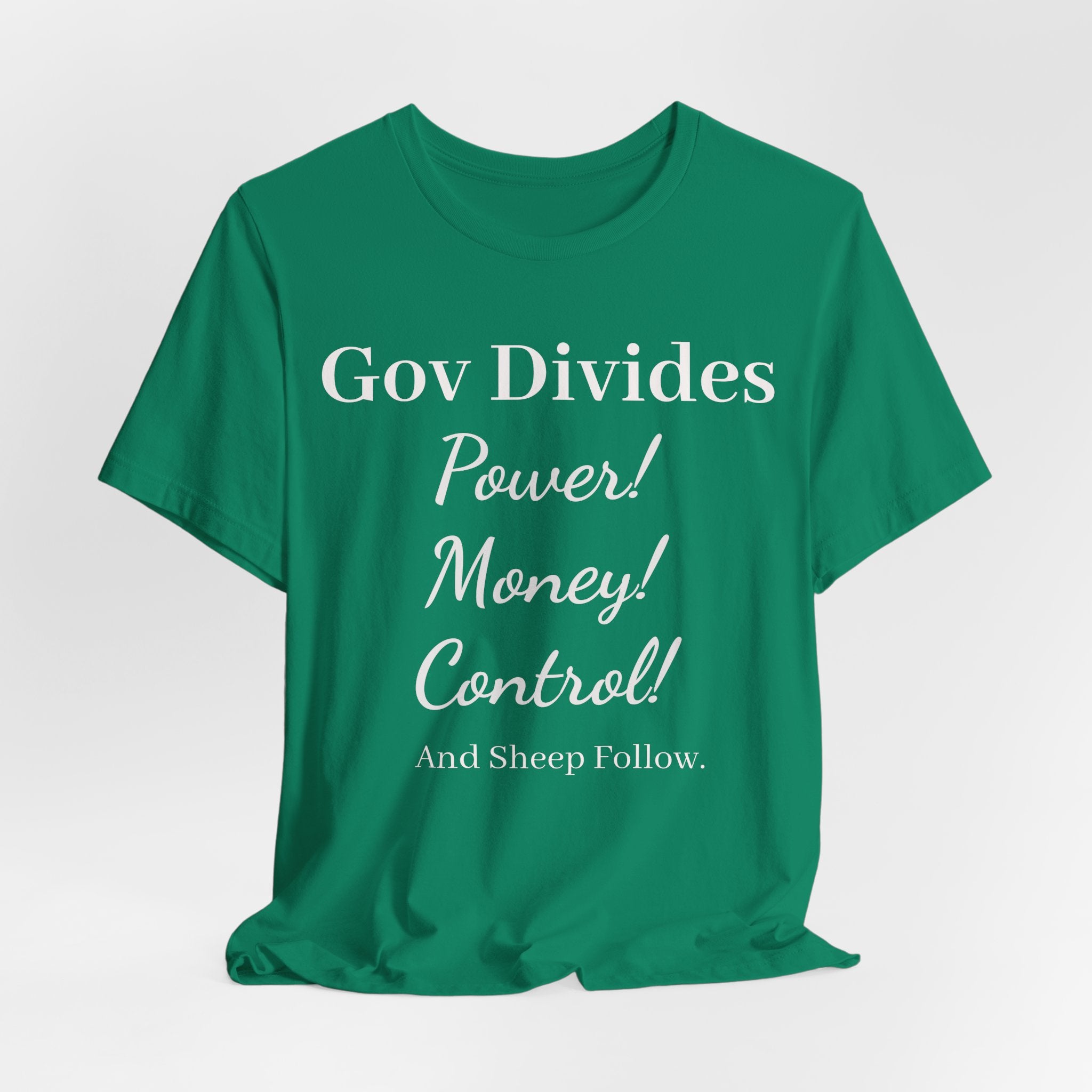 Gov Divides Tee — Pastel Political Statement T-Shirt
