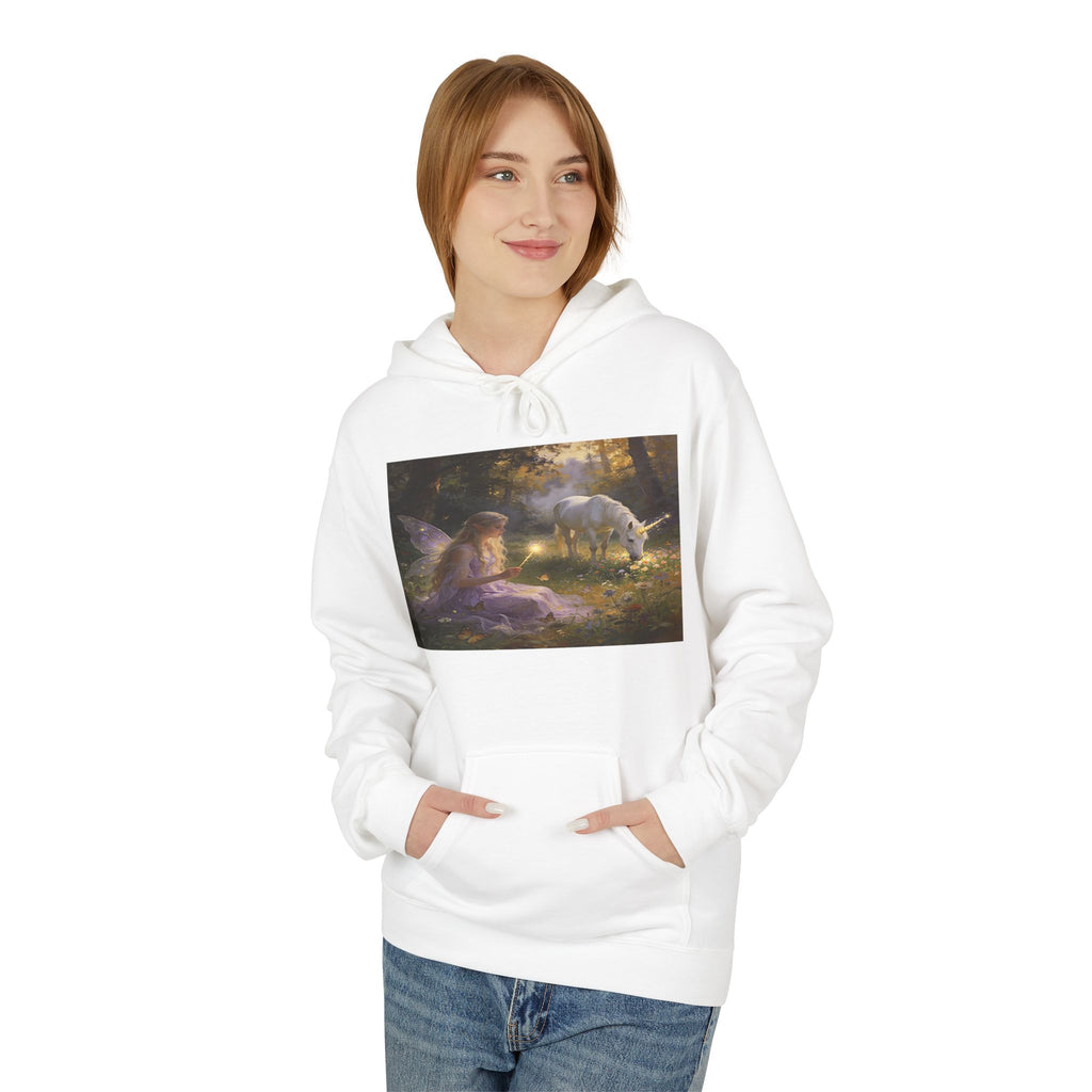 Mystical Unicorn Forest Hoodie — Ethereal Fantasy Art Pullover
