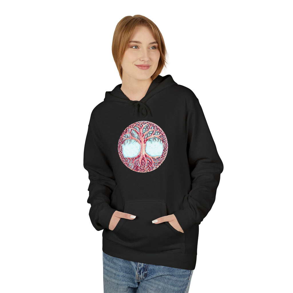 Yggdrasil, the Tree of Life-Cotton Hoodie — Botanical Nature Graphic