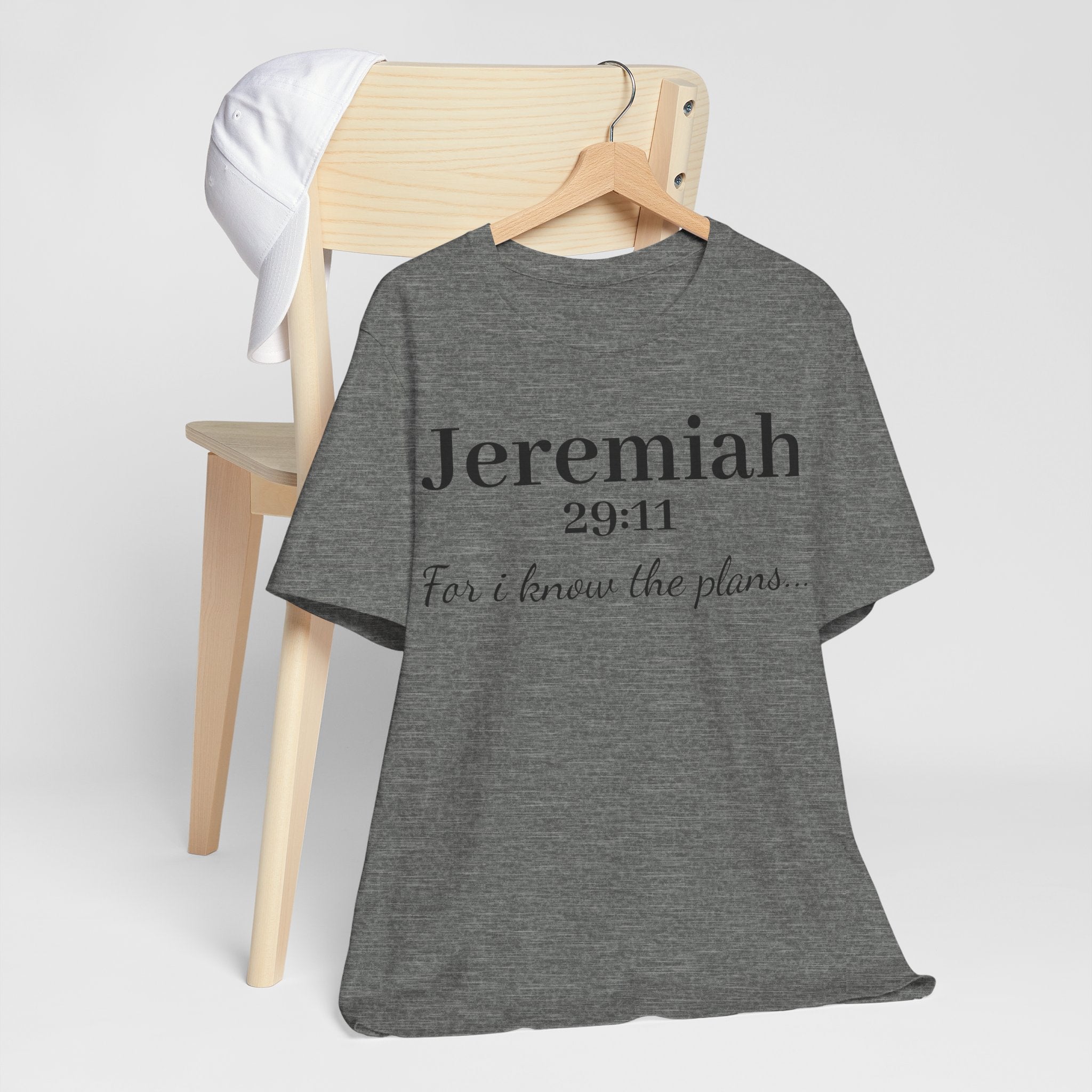 Jeremiah 29:11 Scripture T-Shirt — "For I Know the Plans" Christian Tee