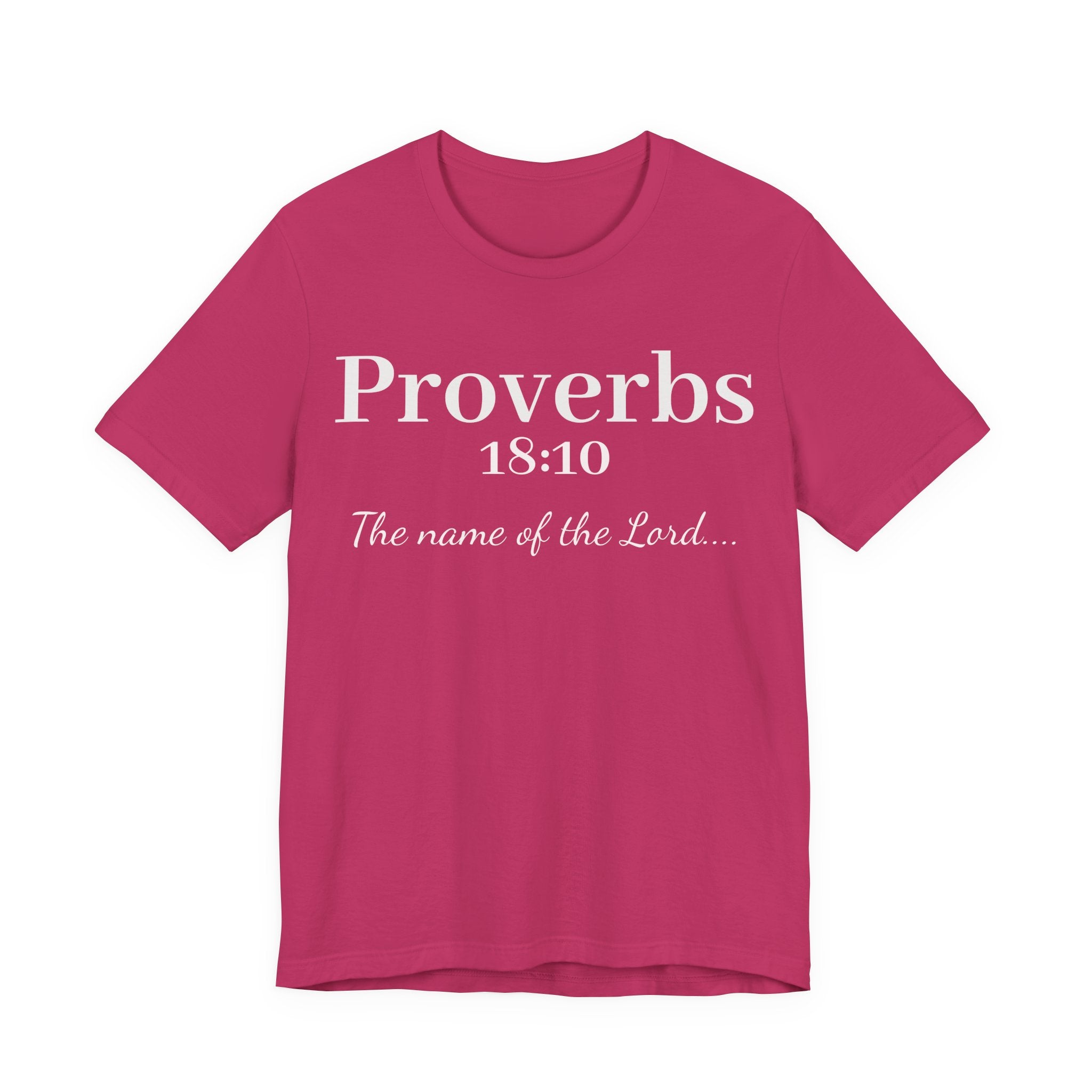 Proverbs 18:10 "The Name of the Lord" T-Shirt