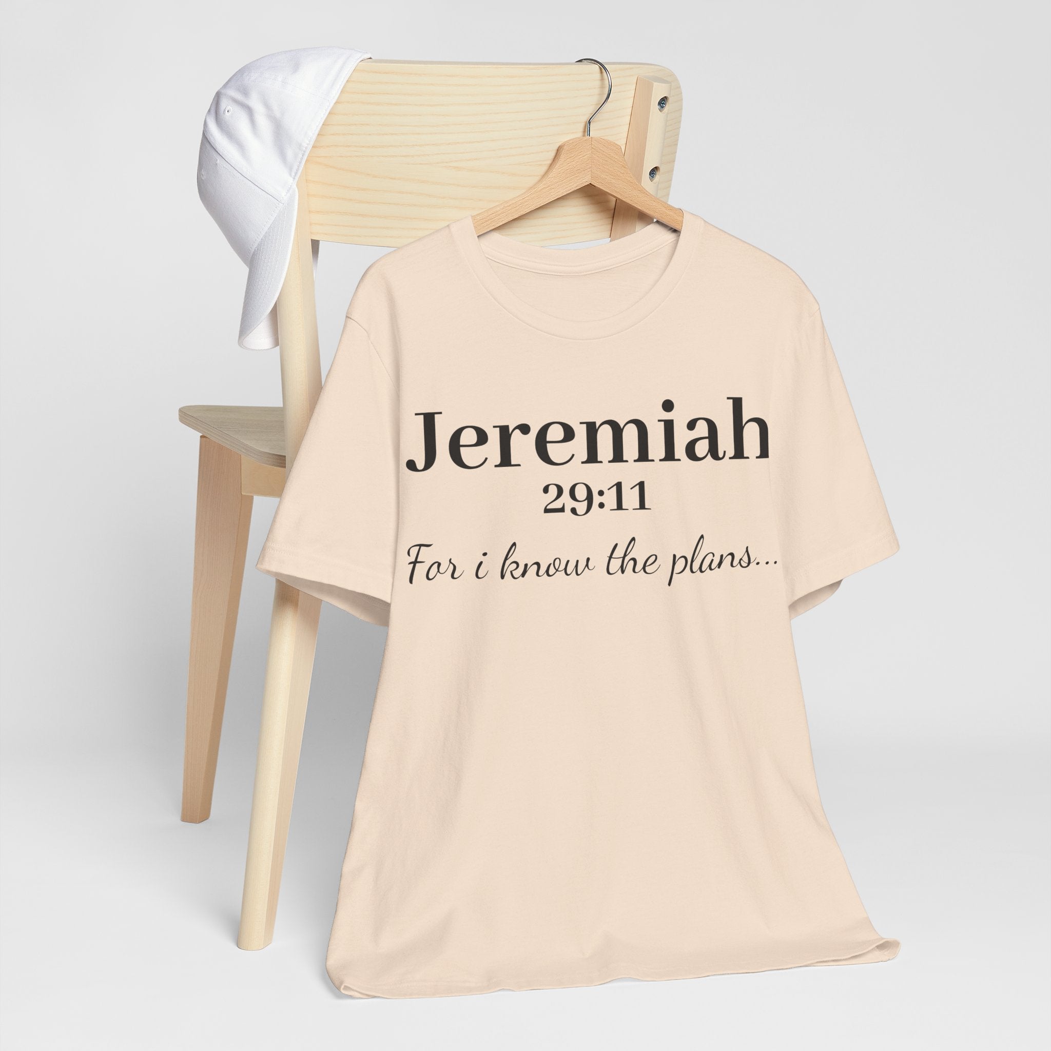 Jeremiah 29:11 Scripture T-Shirt — "For I Know the Plans" Christian Tee