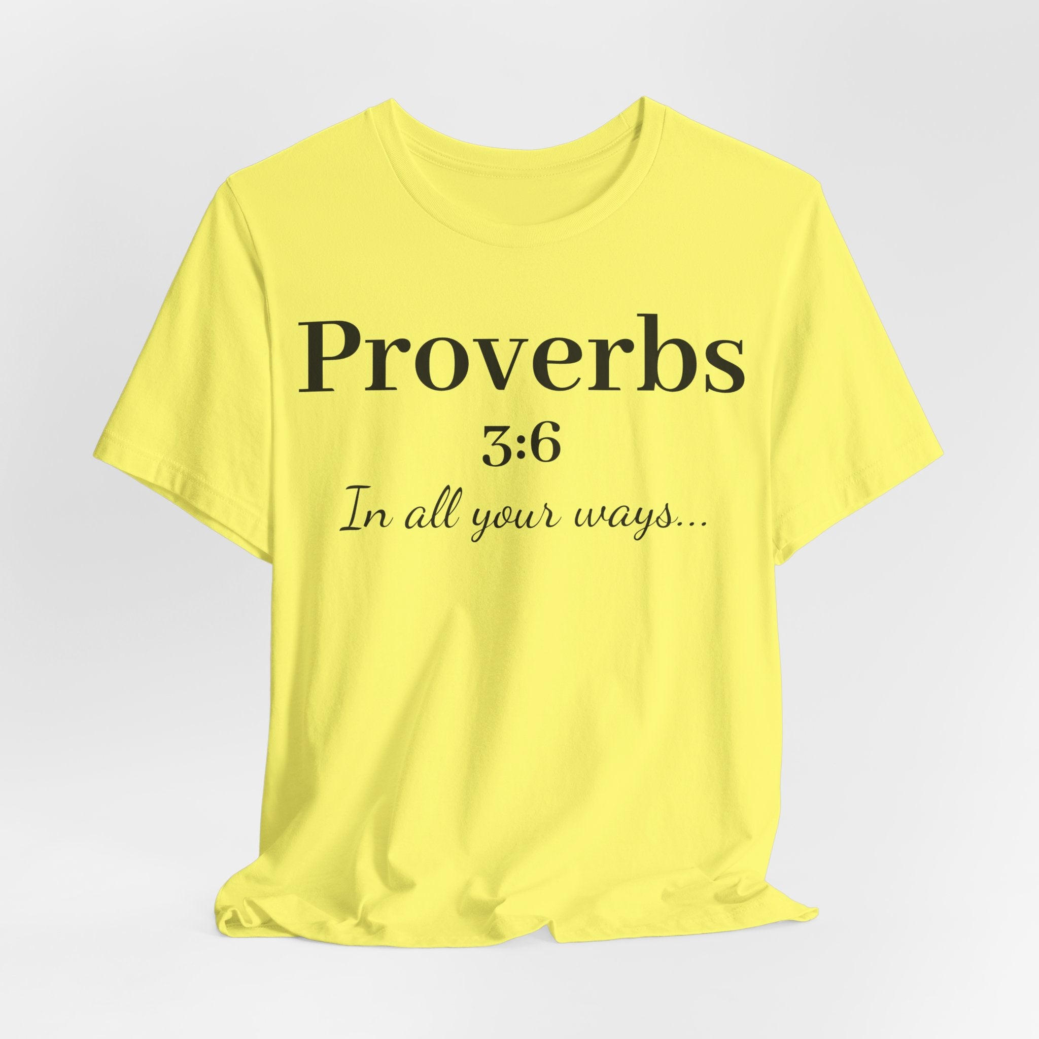 Proverbs 3:6 Faith T‑Shirt — "In All Your Ways" Christian Tee