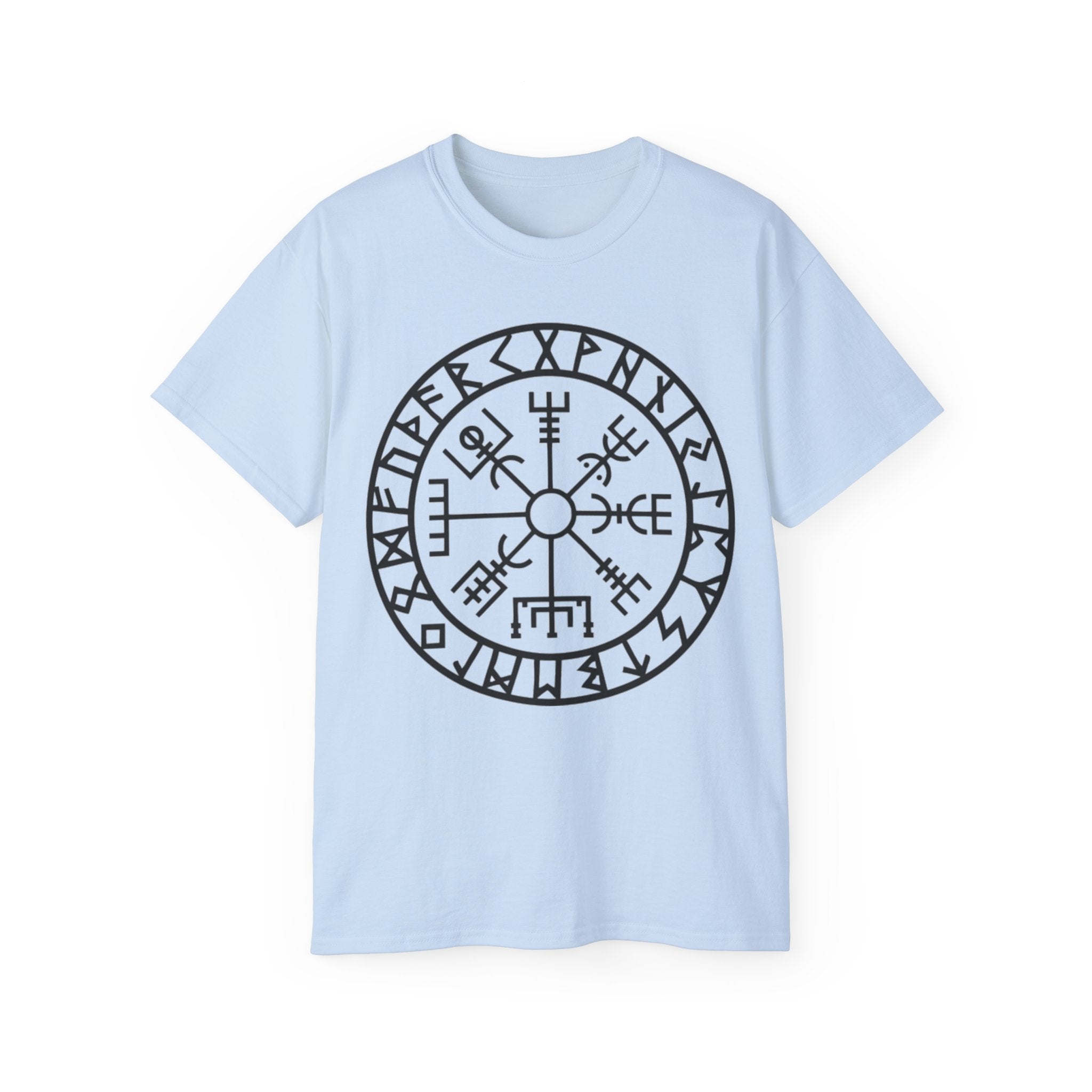 Viking Vegvisir Rune Cotton T‑Shirt