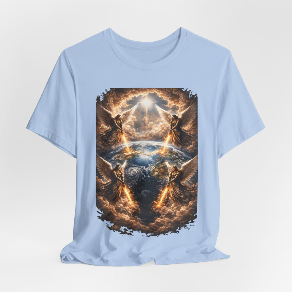 Revelation 7:1 T-Shirt — Heavenly Angel Wings Graphic Tee
