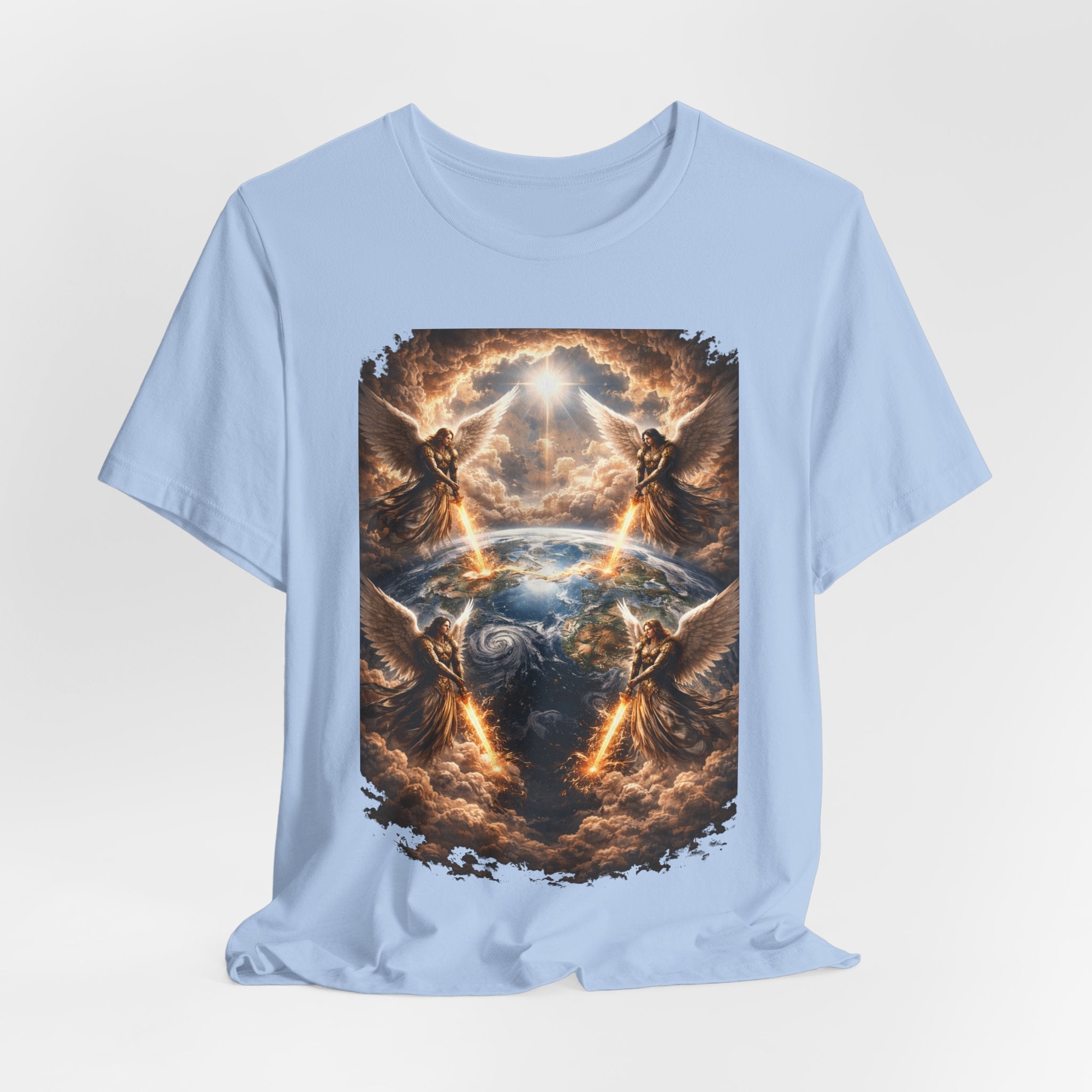 Revelation 7:1 T-Shirt — Heavenly Angel Wings Graphic Tee