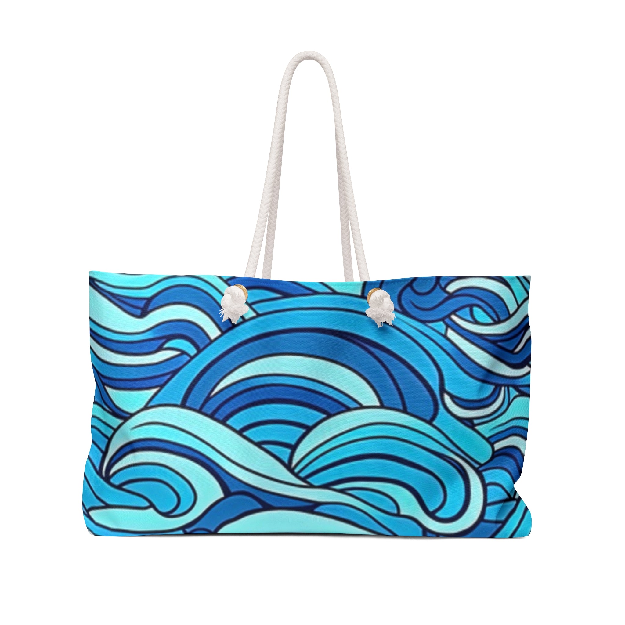 Beach Wave Weekender Bag — Blue Ocean Travel Tote