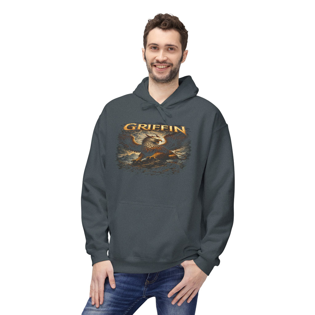 Griffin Graphic Hoodie - Mythical Eagle Design
