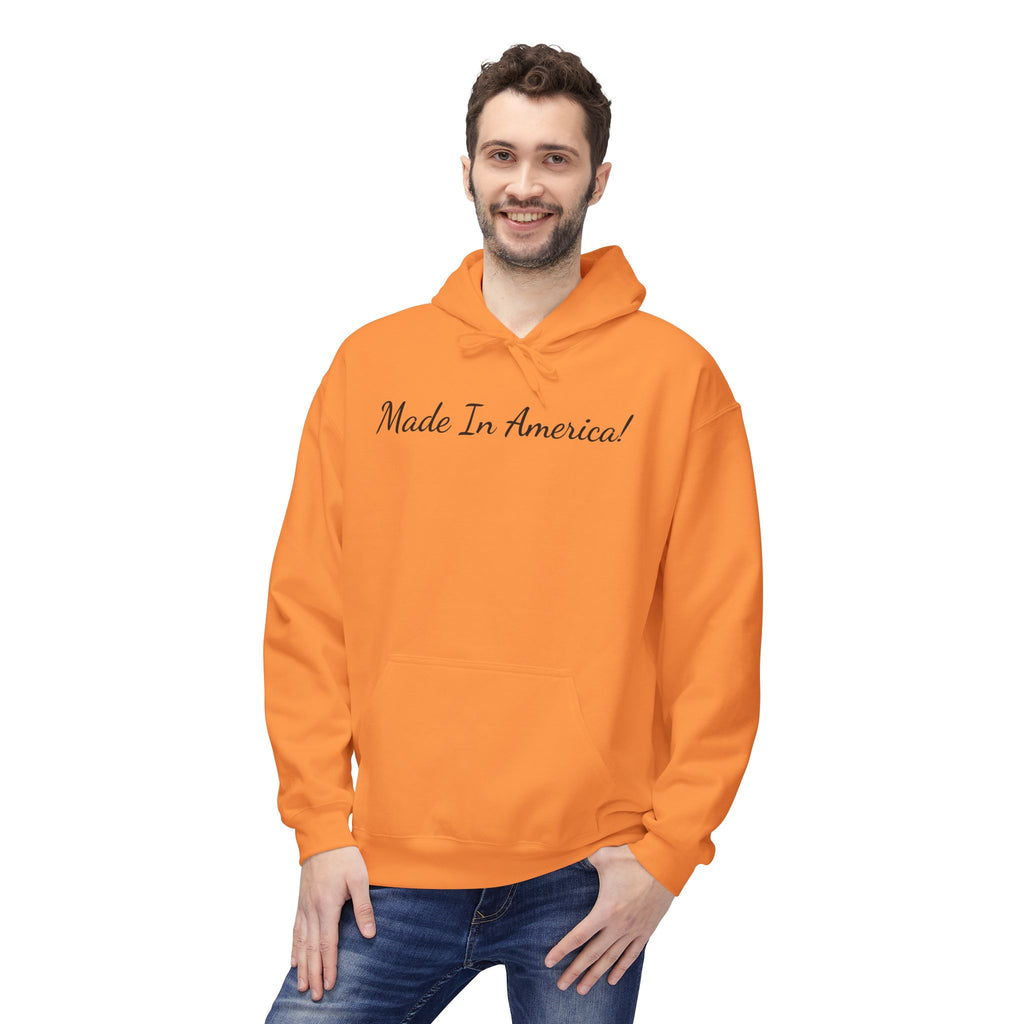 Made In America Hoodie – Patriotic Script Pullover