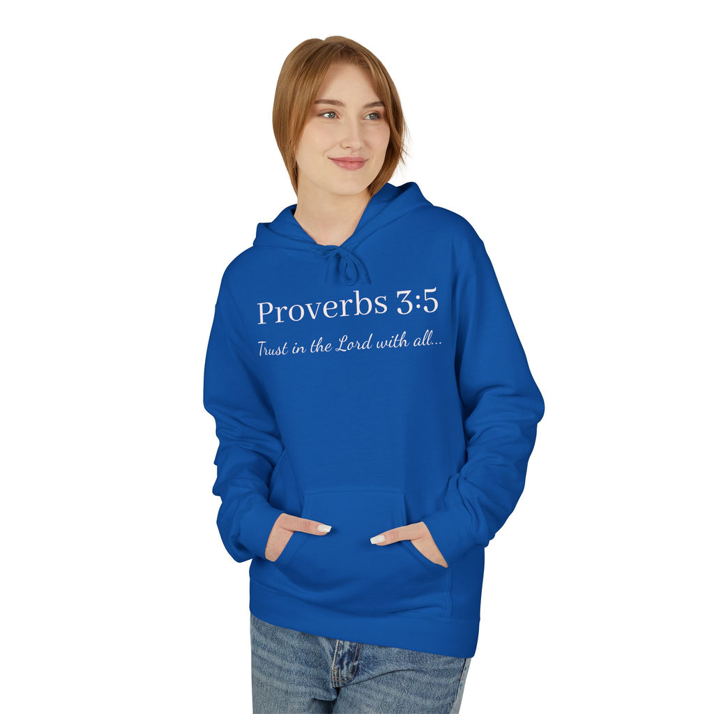 Proverbs 3:5 Scripture Hoodie — Trust in the Lord Christian Pullover