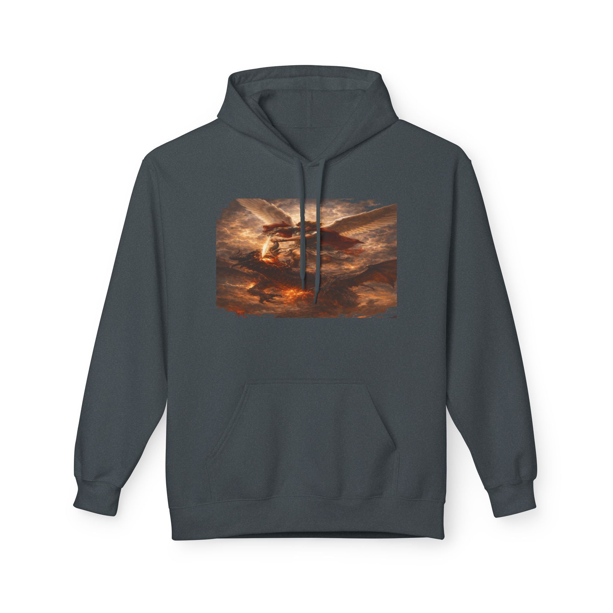 Revelation 12:7-12, where Michael and his angels battle the dragon in heaven- Pullover