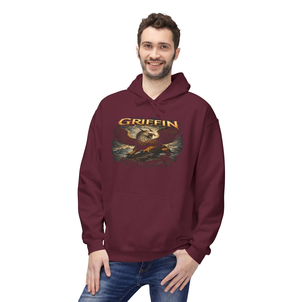 Griffin Graphic Hoodie - Mythical Eagle Design
