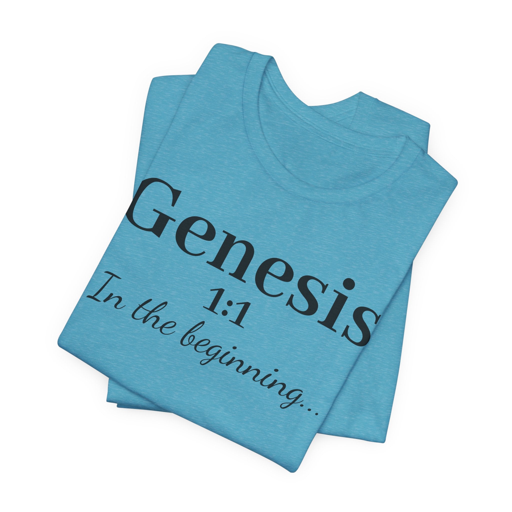 Genesis 1:1 "In the beginning" Christian Tee