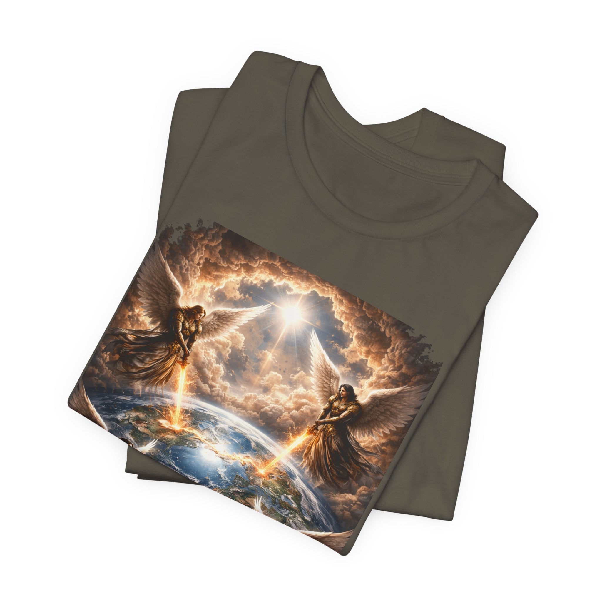 Revelation 7:1 T-Shirt — Heavenly Angel Wings Graphic Tee
