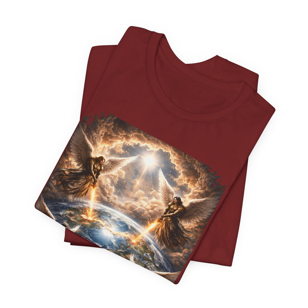 Revelation 7:1 T-Shirt — Heavenly Angel Wings Graphic Tee