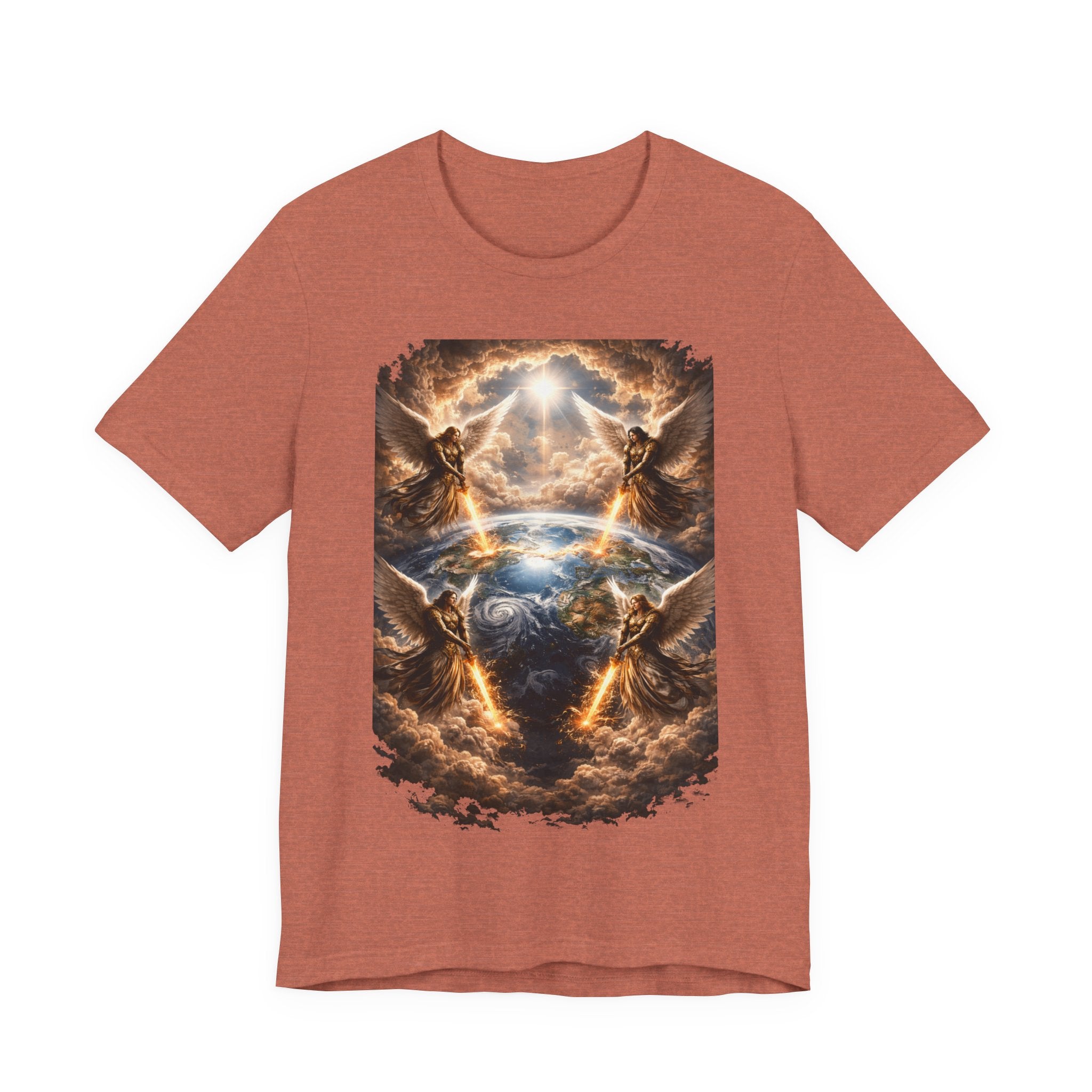 Revelation 7:1 T-Shirt — Heavenly Angel Wings Graphic Tee