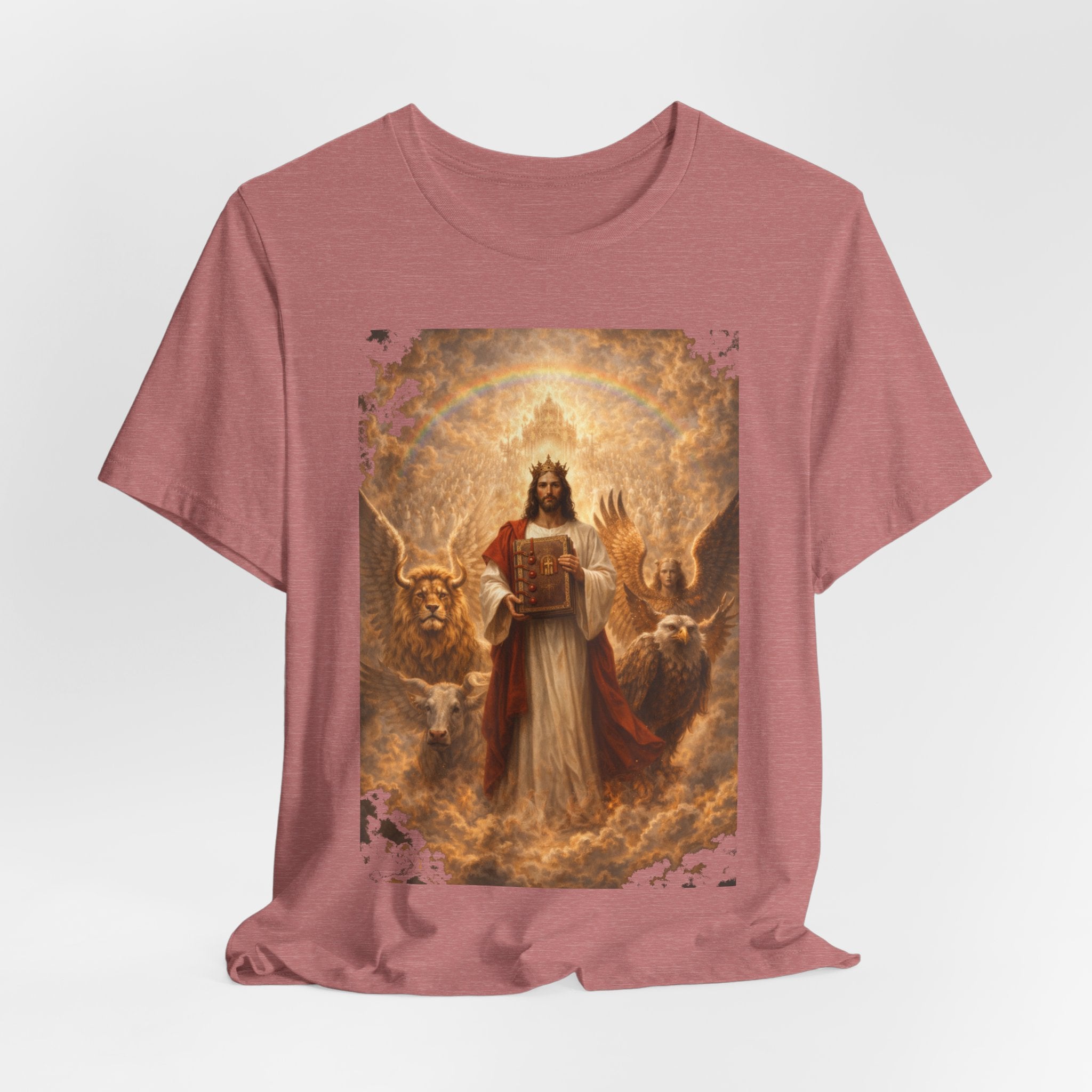 Jesus Christ The Lamb of God-Book of Judgment —  Religious T‑Shirt(Revelation 5:5-7)