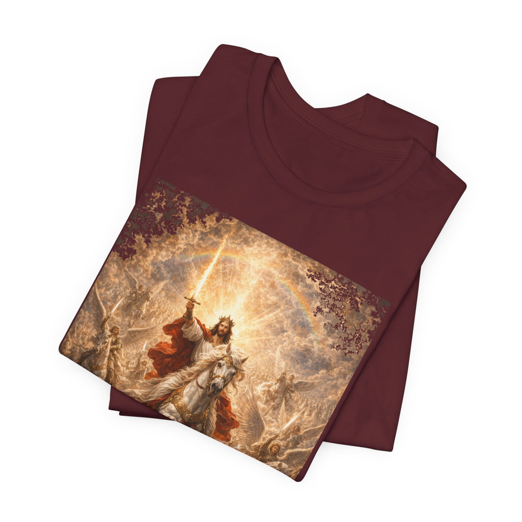 Revelation 19:11-21 Christian Jesus on White Horse T‑Shirt — Resurrection / Second Coming Graphic Tee Revelation