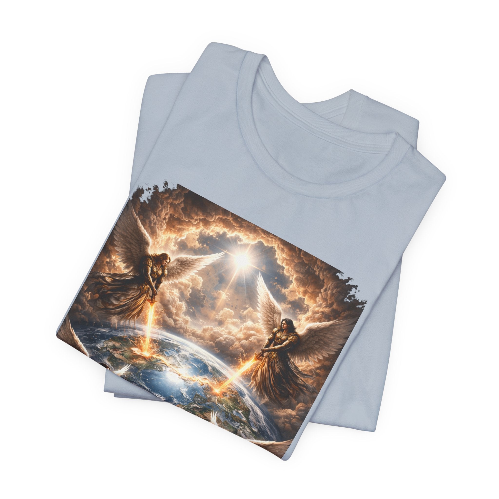 Revelation 7:1 T-Shirt — Heavenly Angel Wings Graphic Tee